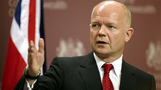 Le ministre britannique des Affaires étrangères, William Hague
