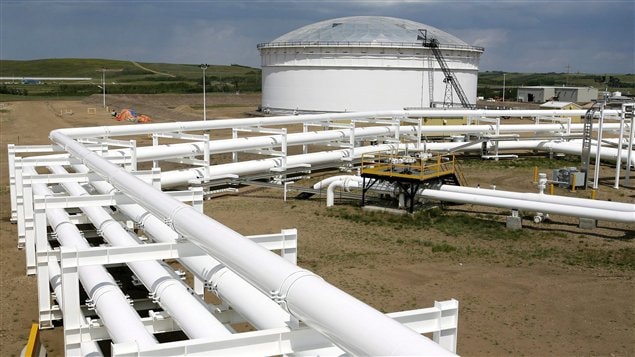 Oléoduc appartenant à Enbridge, en Alberta