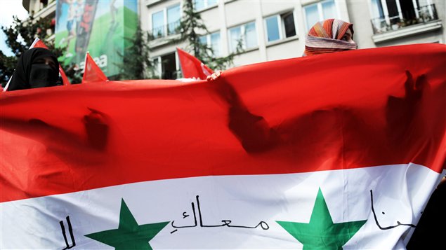 Manifestation contre le régime de Bachar Al-Assad à Istanbul, en Turquie, le 7 août 2011