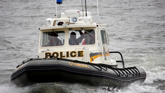 Un bateau de la Sûreté du Québec