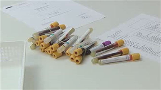 Des éprouvettes contentant du sang.