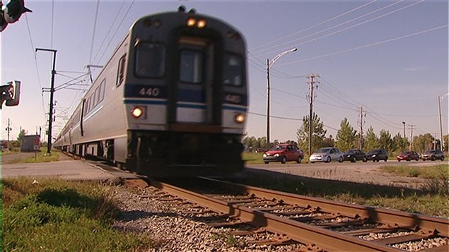 Un train de l'Agence métropolitaine de transport