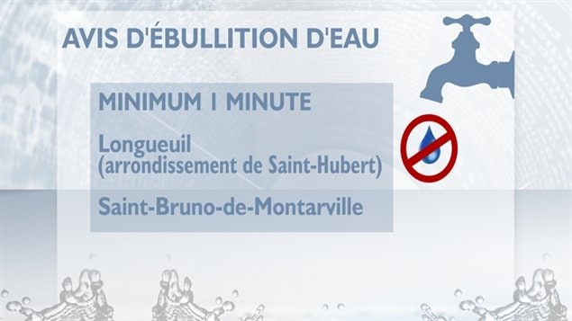 Avis d'ébullition d'eau