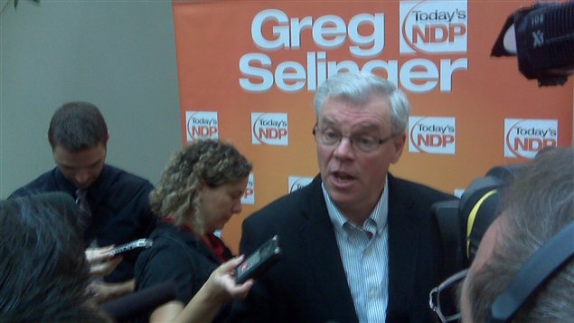 Le premier ministre sortant, Greg Selinger, a dévoilé sa vision du Manitoba pour les quatre prochaines années.