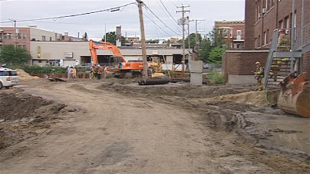 Un incident est survenu sur un chantier de construction de l'arrondissement La Cité-Limoilou