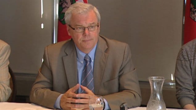 Le chef du NPD, Greg Selinger, a présenté son plan pour lutter contre la criminalité.