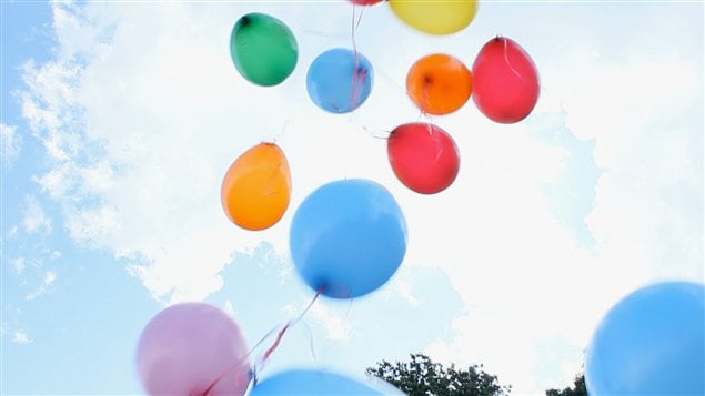 Ballons à l'hélium