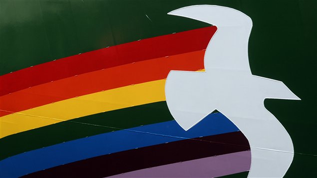 Le logo du Rainbow Warrior III