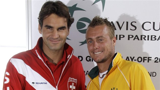 Roger Federer et Lleyton Hewitt