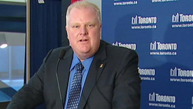 Le maire de Toronto, Rob Ford