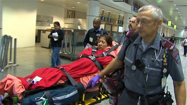 Paola Ortiz transportée à l'hôpital