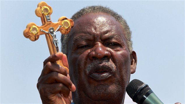Michael Sata, gagnant annoncé de la présidentielle en Zambie