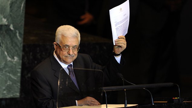 Le président de l'Autorité palestinienne, Mahmoud Abbas, lors de son allocution à l'Assemblée générale de l'ONU