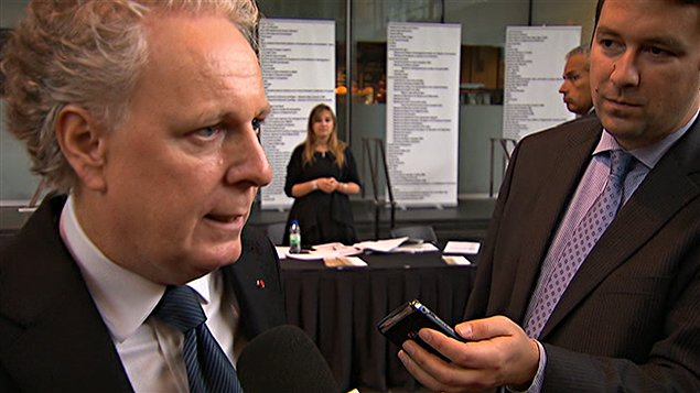 Le premier ministre du Québec, Jean Charest