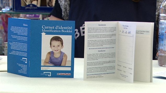 Le carnet d'identification d'Enfants-Retour Québec