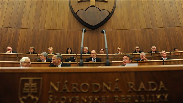 Les députés au parlement slovaque, le 11 octobre