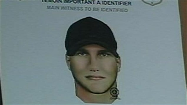 Portrait robot du suspect dans l'affaire du meurtre de Valérie Leblanc
