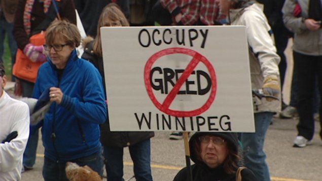 indignés Occupons Winnipeg