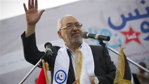 Rached Ghannouchi, chef du parti Ennahda