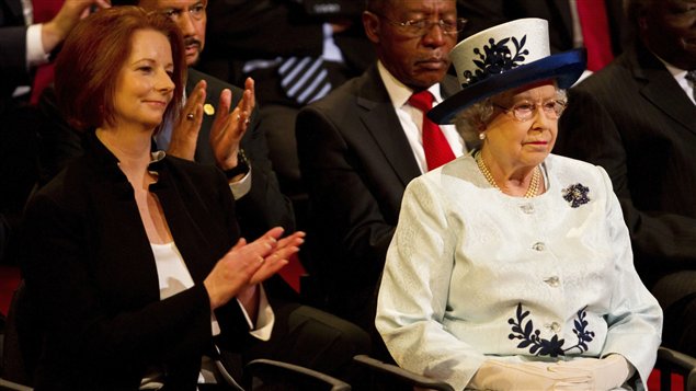 Julia Gillard et Élisabeth II