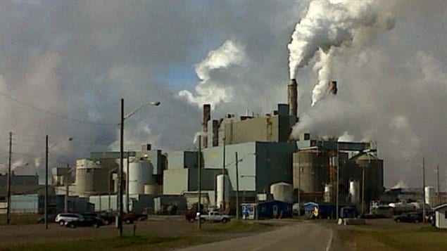 La papetière de la compagnie Terrance Bay Pulp