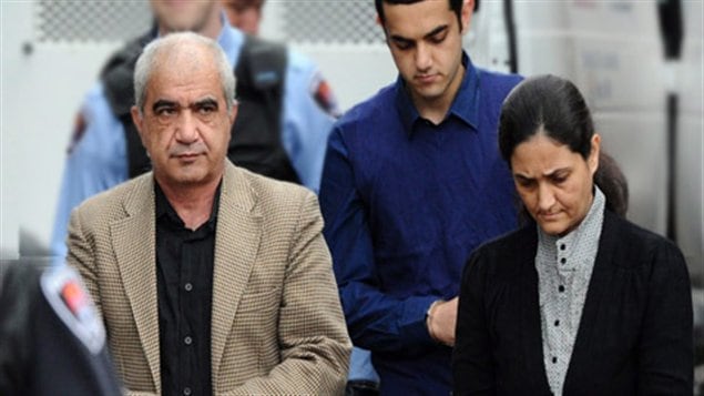 Les trois accusés dans l'affaire Shafia