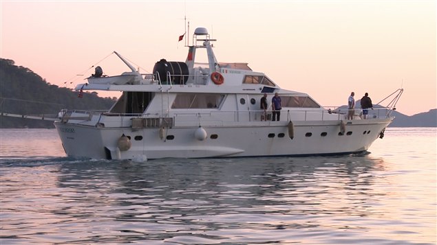 Le bateau irlandais Saoirse arraisonné par les autorités israéliennes.