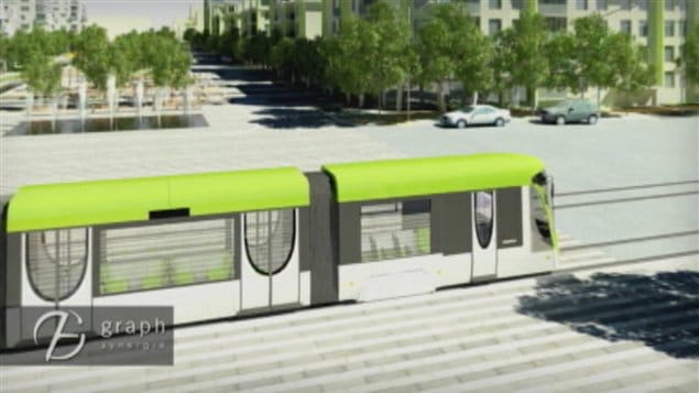 Projet de tramway, à Québec