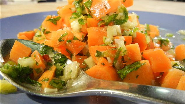 Salade de carottes épicées à l’israélienne