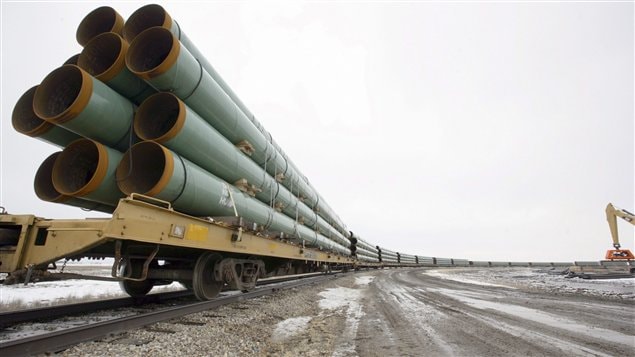 Des pipelines du projet d'oléoduc Keystone XL