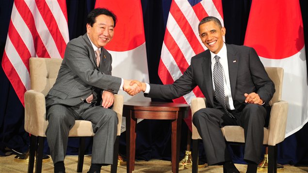 Le président américain Barack Obama et le Japonais Yoshihiko Noda lors du Forum de coopération économique de l'Asie-Pacifique (APEC).