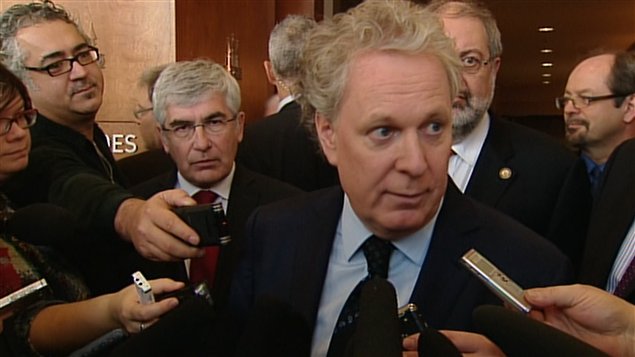Le premier ministre et chef du Parti libéral du Québec Jean Charest
