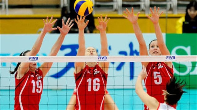 L'équipe canadienne de volleyball féminin