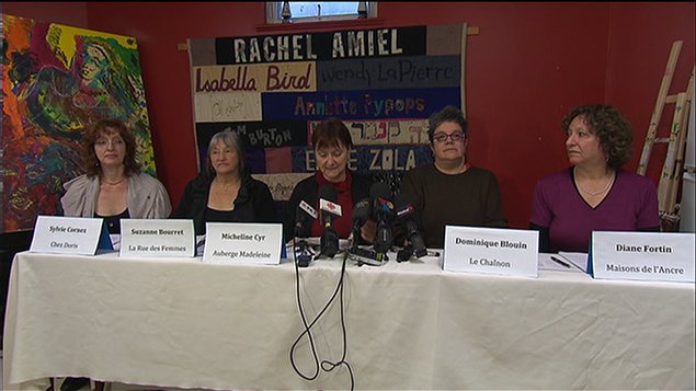 Cinq représentantes de refuges montréalais