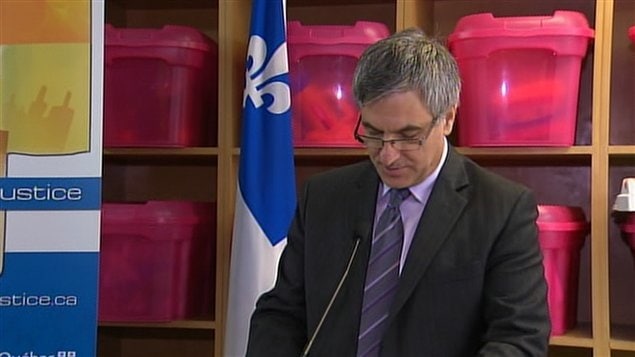 Le ministre de la Justice Jean-Marc Fournier