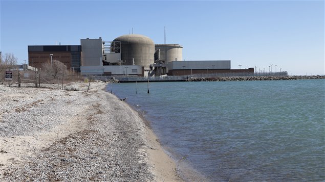 L'usine d'énergie nucléaire à Pickering en Ontario
