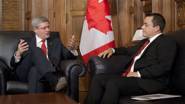 Stephen Harper a rencontré Shawn Atleo à Ottawa, jeudi.