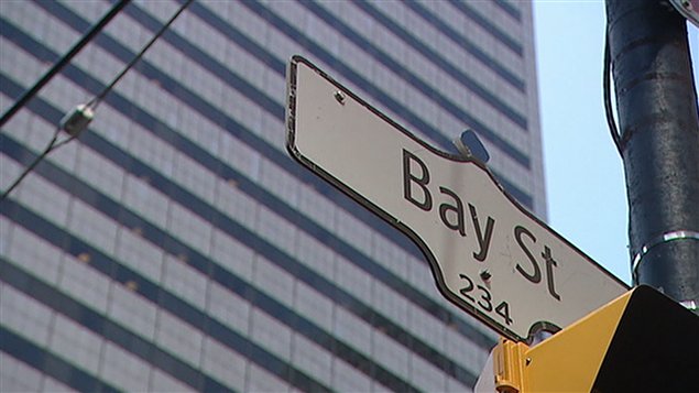 Rue Bay à Toronto