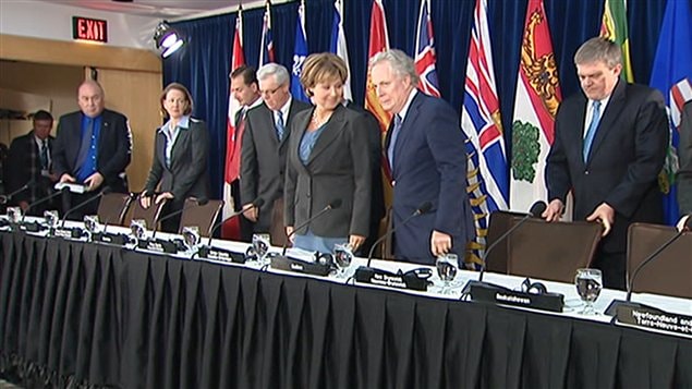 Les premiers ministres des provinces sont réunis à Victoria, en Colombie-Britannique, à l'occasion du Conseil de la fédération.