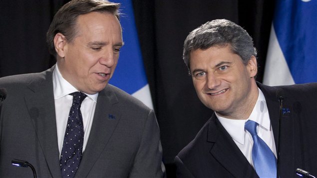 Francois Legault et Gerard Deltell