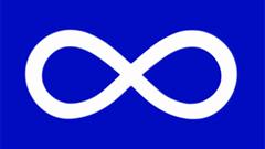 Le drapeau métis bleu