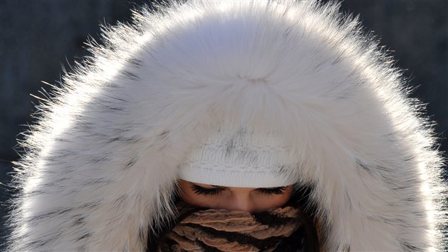 Une femme à Kiev, en Ukraine