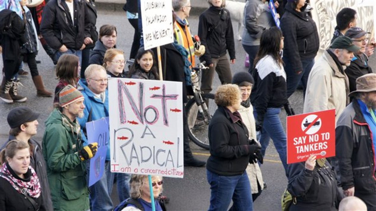 Manifestation à Prince Rupert contre le pipeline Northern Gateway