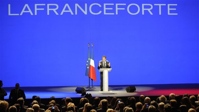 Le président français Nicolas Sarkozy lors de son discours à Marseille.