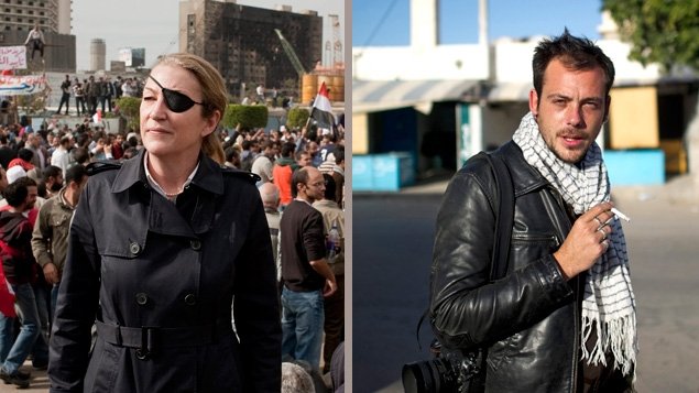 La journaliste Marie Colvin et le photographe Rémi Ochlik, tués en Syrie