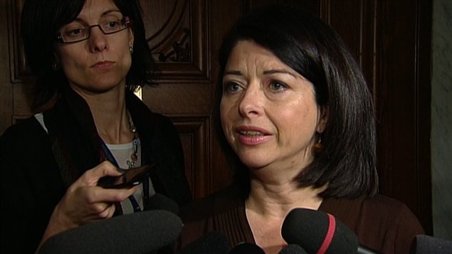 La ministre de l'Éducation du Québec, Line Beauchamp