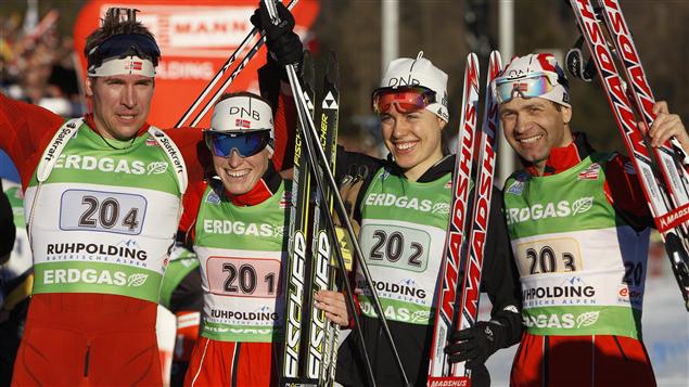 Svendsen, Berger, Solemdal et Björndalen