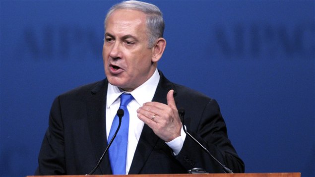 Le premier ministre israélien Benjamin Nétanyahou s'est prononcé lundi devant l'AIPAC.