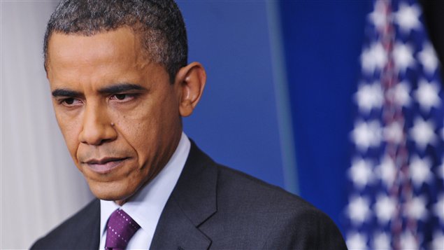 Barack Obama en conférence de presse, le 6 mars.