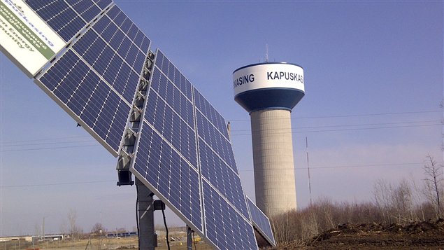 Un panneau solaire